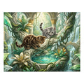 American Shorthair Kitten Emerald Crystal Sanctuary Jigsaw Puzzle