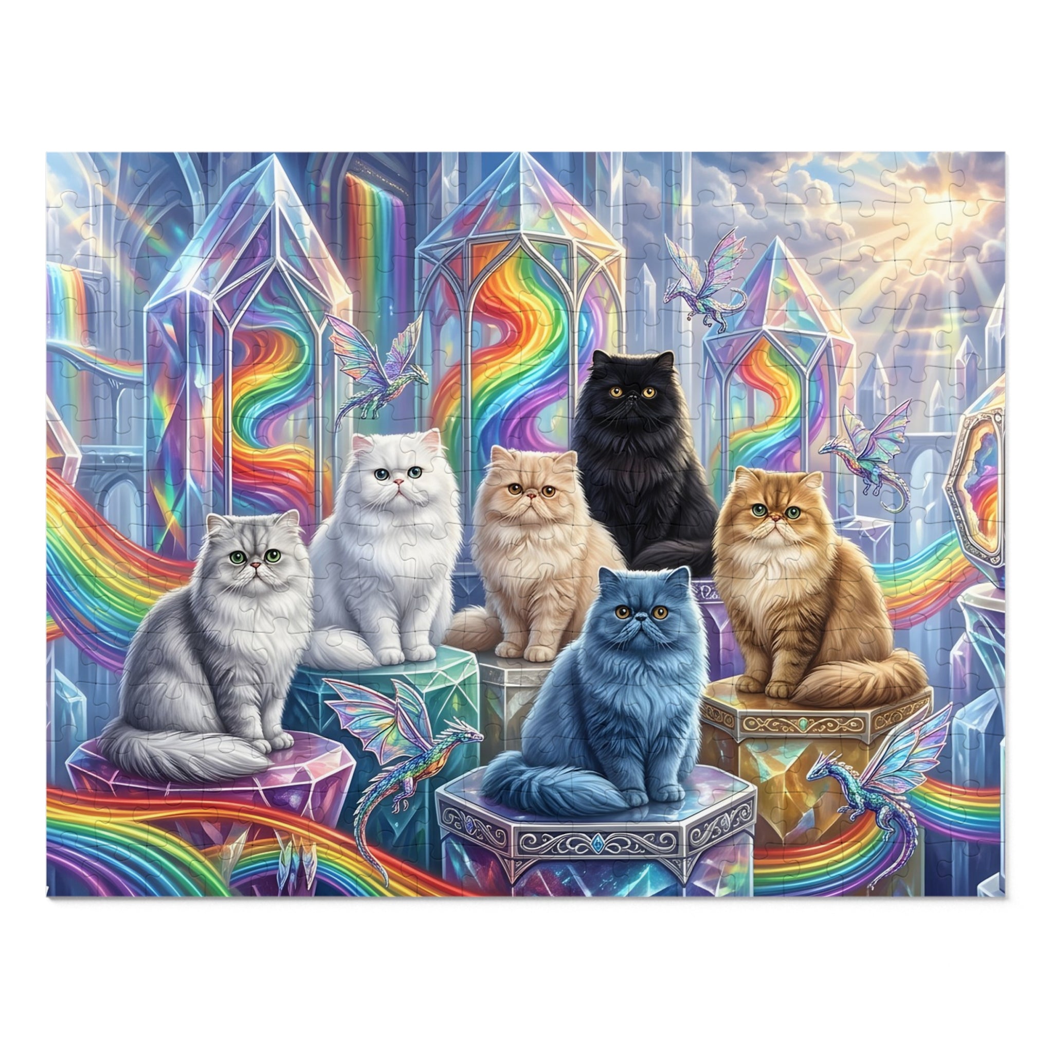 Persian Rainbow Crystal Realm Jigsaw Puzzle