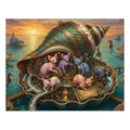 Sphynx Kitten Steampunk Seashell Workshop Jigsaw Puzzle