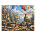 American Shorthair Kitten Crystal Kite Festival Jigsaw Puzzle