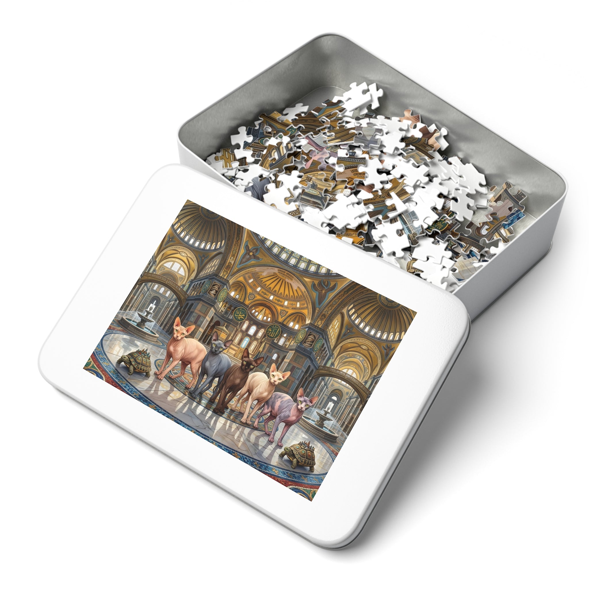 Sphynx Cat Grand Mosaic Temple Palace Jigsaw Puzzle