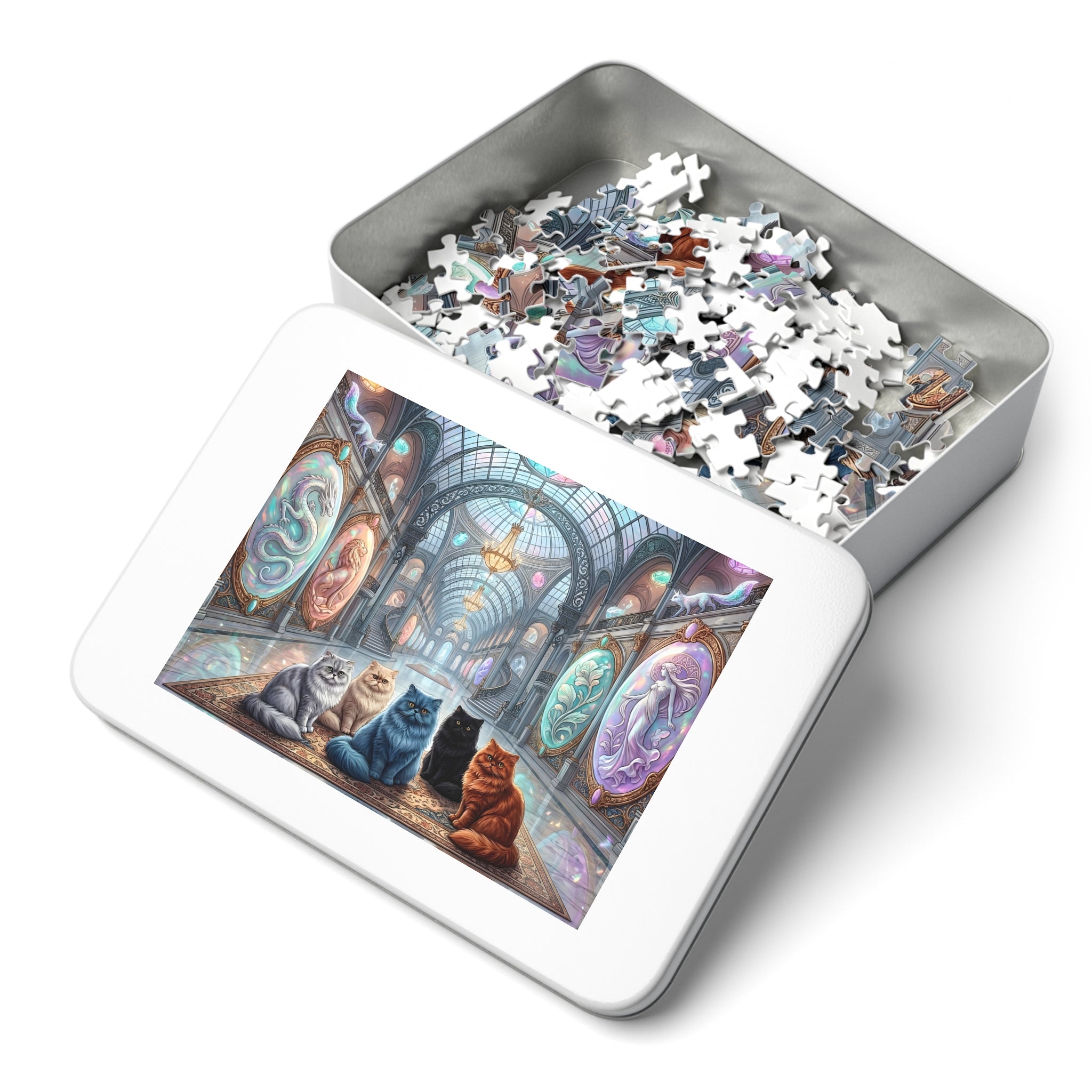 Persian Cat Glass Palace Cameo Gallery Jigsaw Puzzle