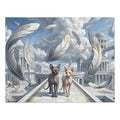 Sphynx Cat Floating Feather Cloud Temple Jigsaw Puzzle