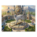 Siamese Cat Golden Compass Palace Garden Jigsaw Puzzle
