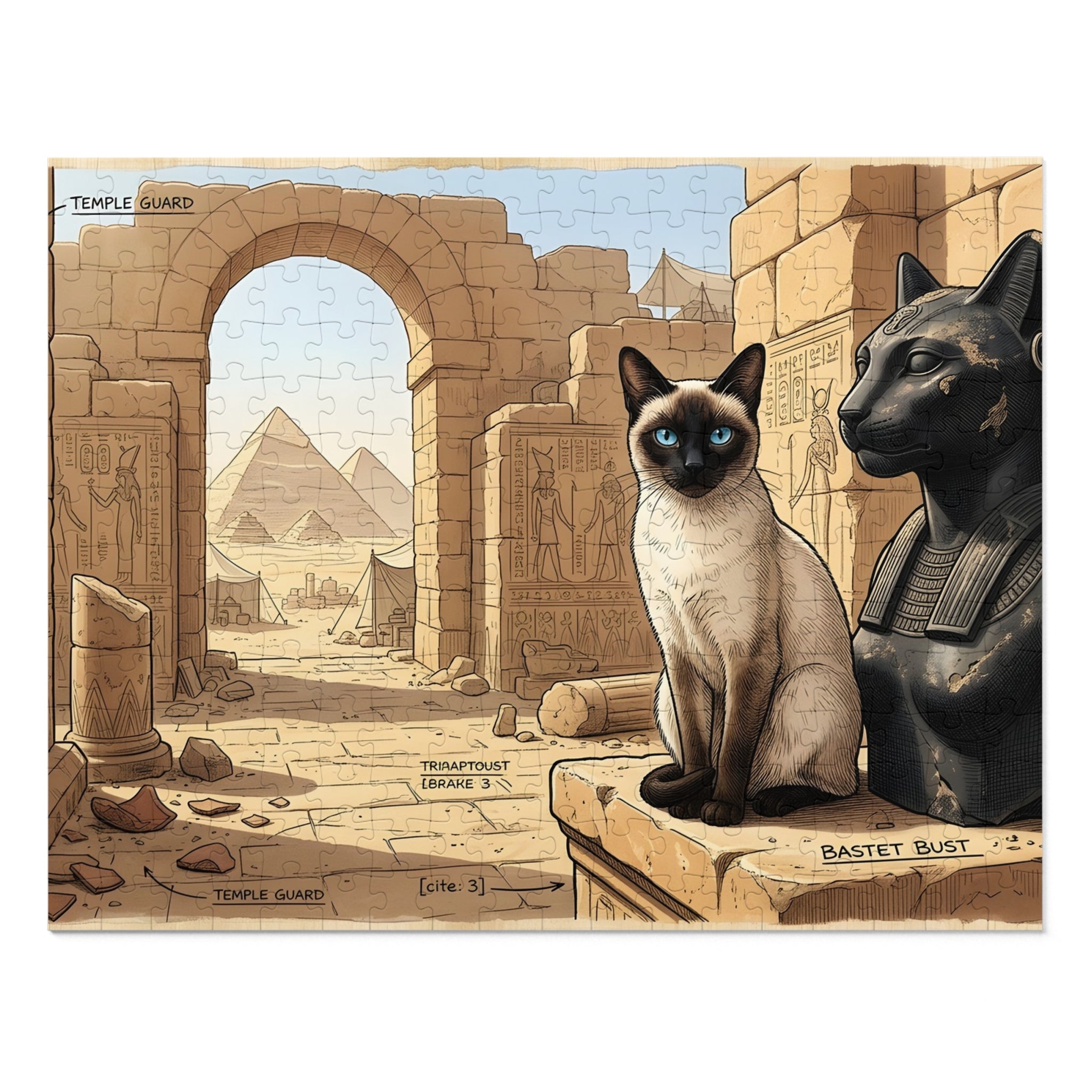 Blue Point Siamese Laser Heist Jigsaw Puzzle