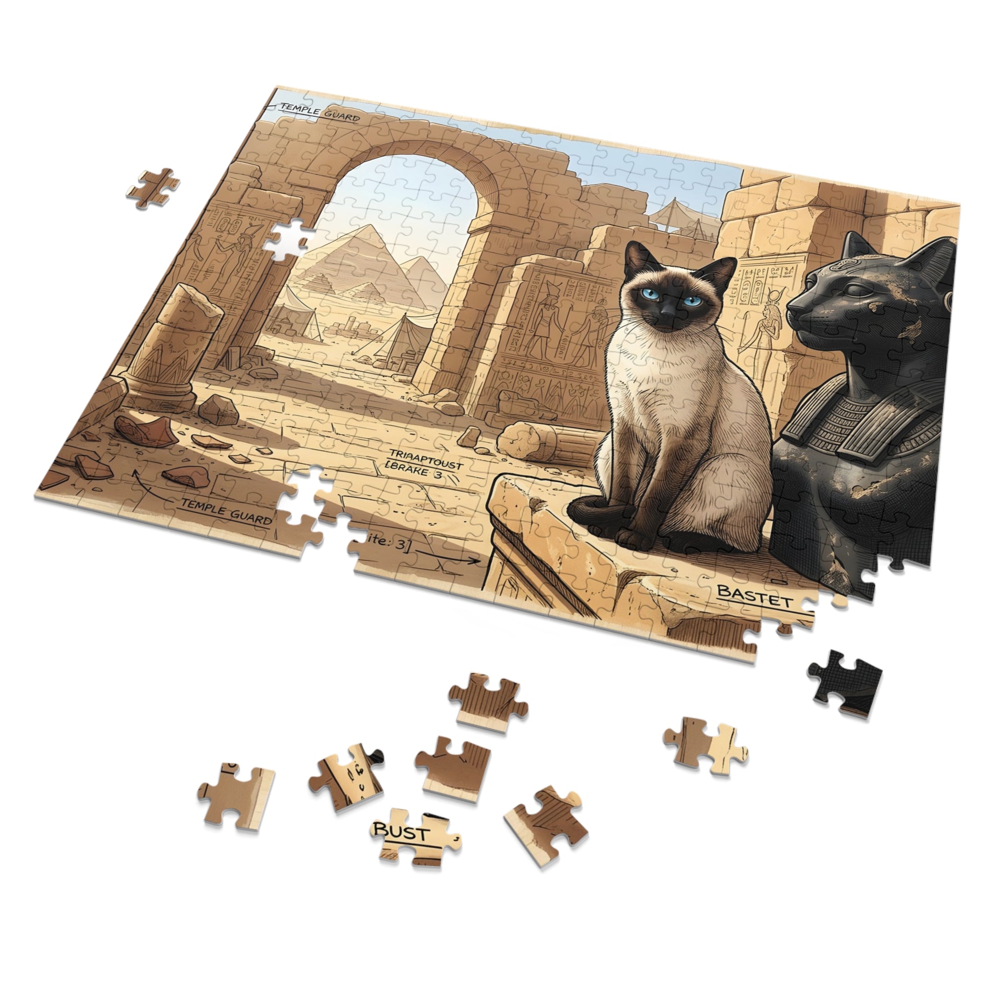 Blue Point Siamese Laser Heist Jigsaw Puzzle