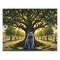 British Shorthair Steampunk Clockwork Apple Tree Jigsaw Puzzle