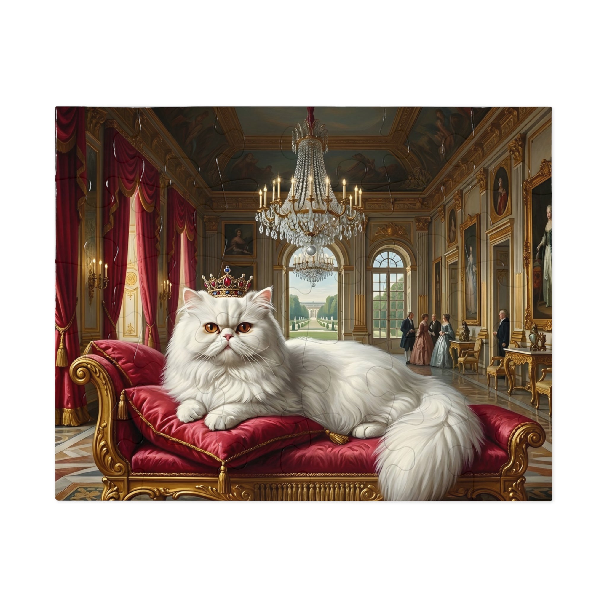 White Persian Royal Palace Jigsaw Puzzle