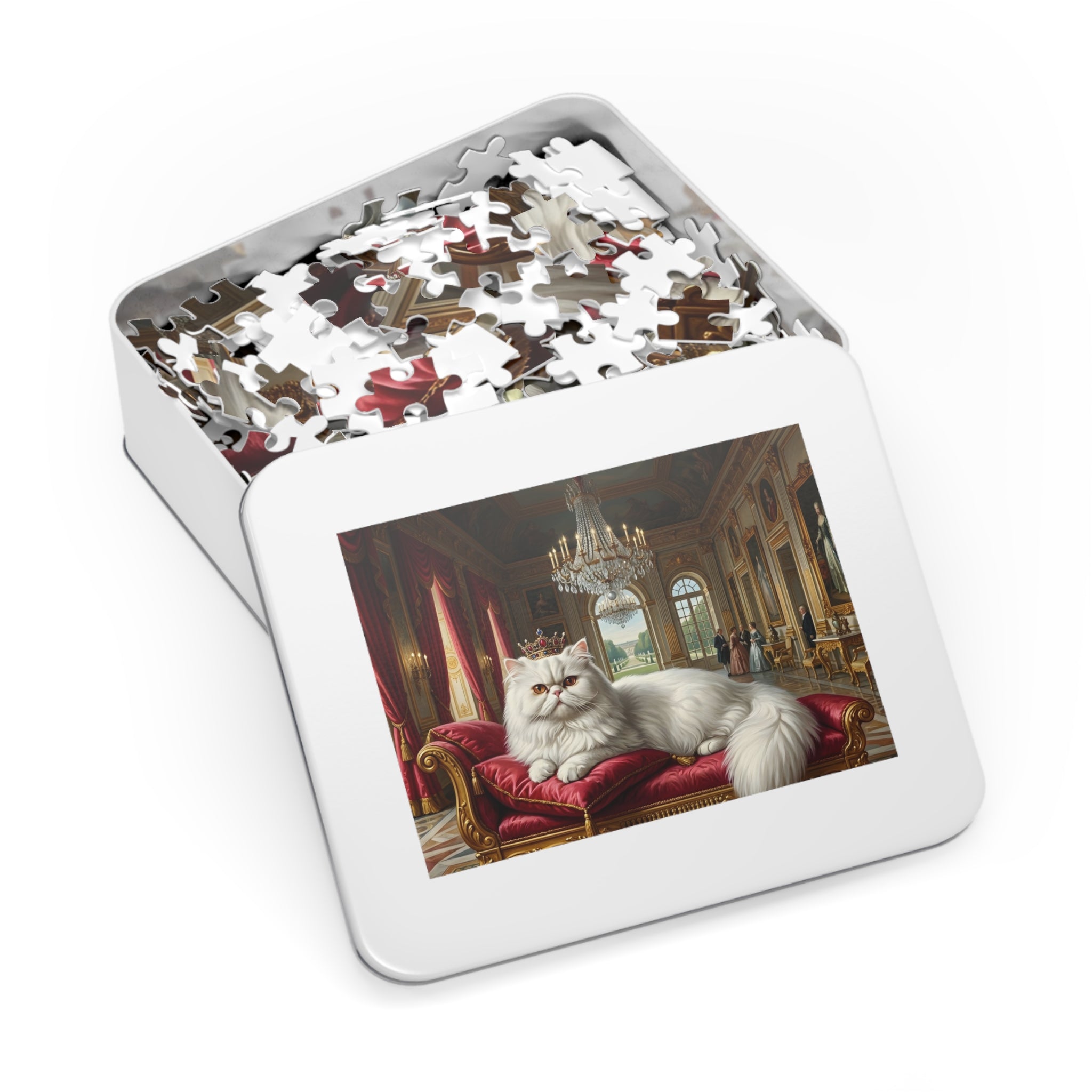 White Persian Royal Palace Jigsaw Puzzle