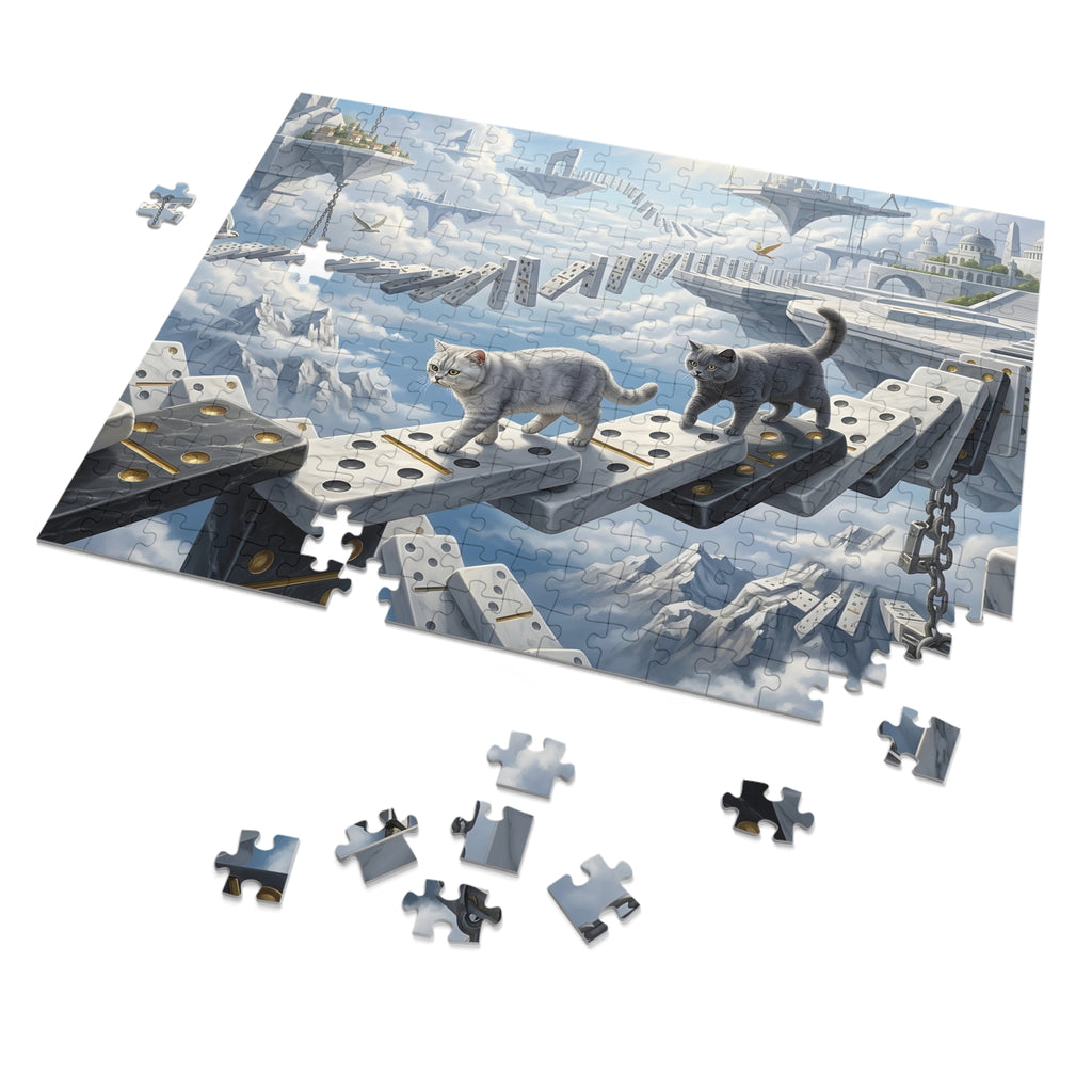 British Shorthair Domino Sky Bridge Jigsaw Puzzle