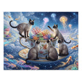 Seal Point Siamese Celestial Teacup Jigsaw Puzzle
