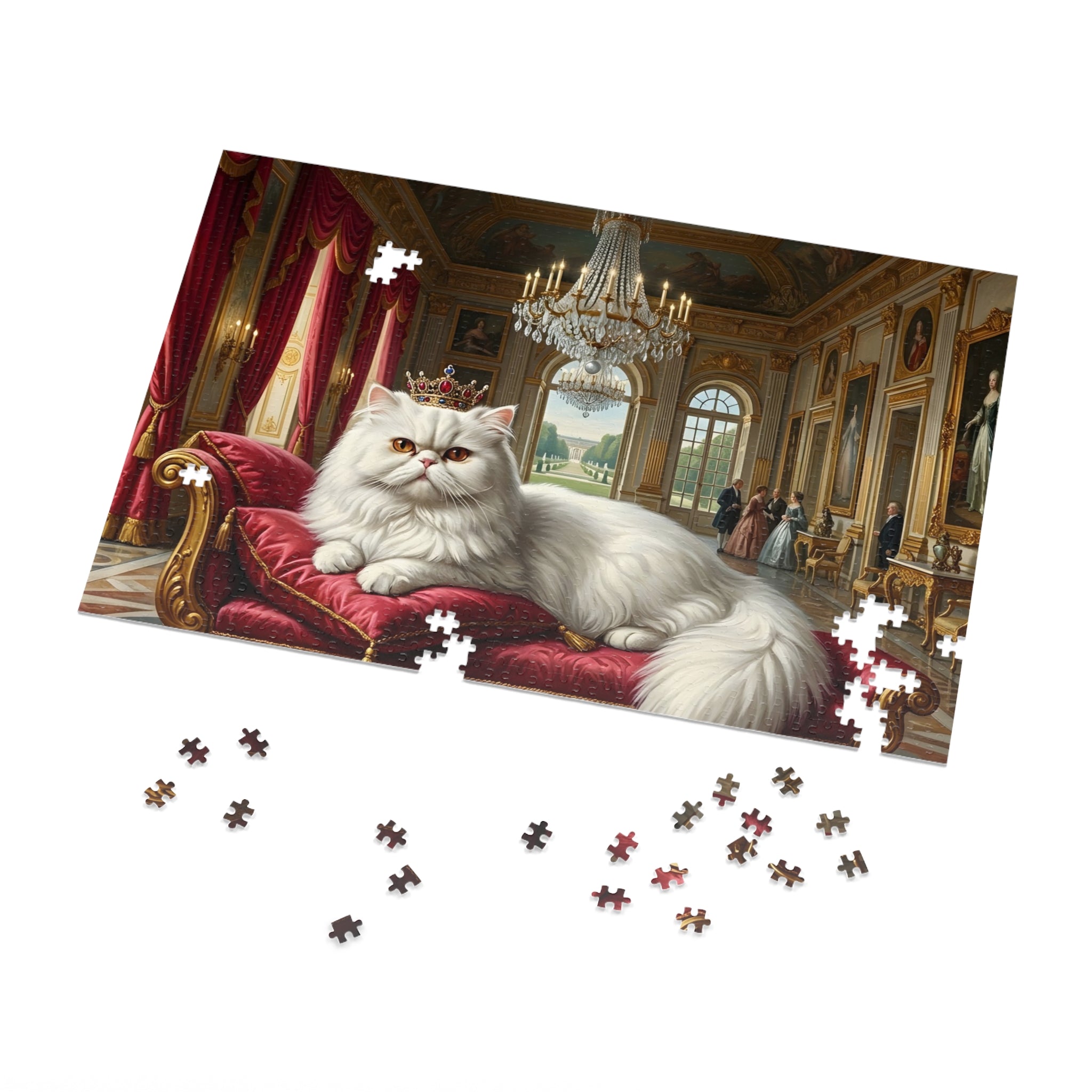 White Persian Royal Palace Jigsaw Puzzle