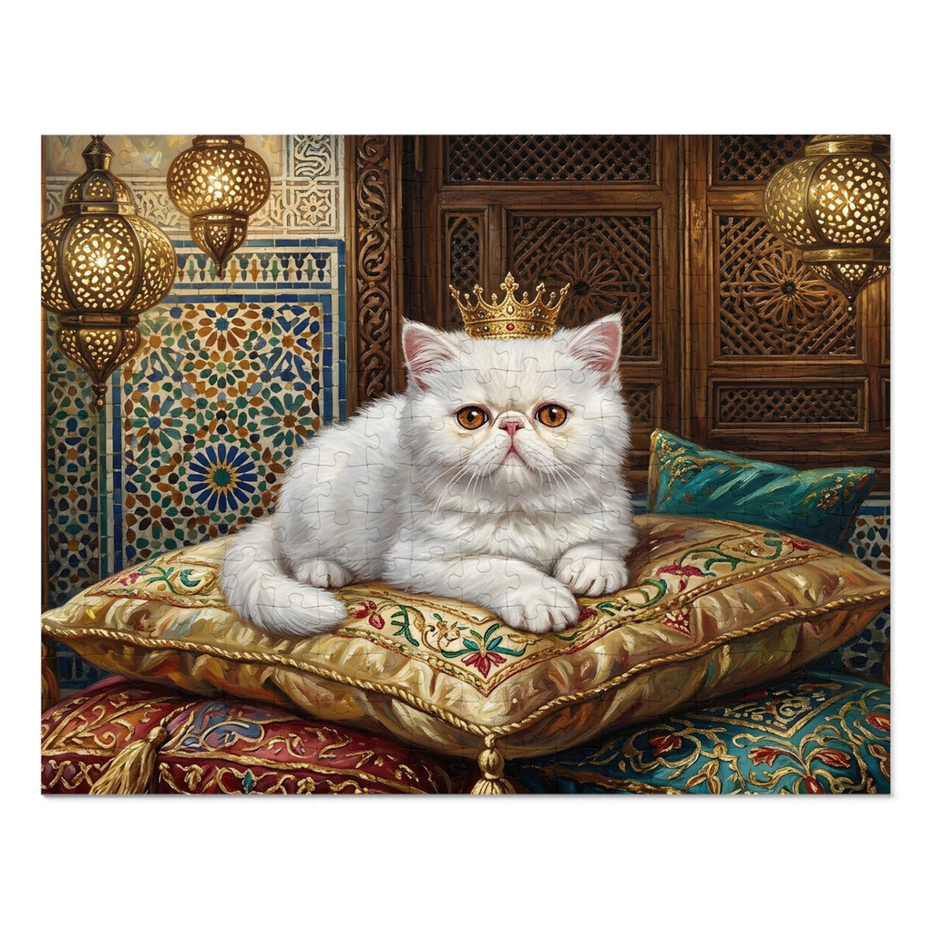 White Persian Moroccan Palace Jigsaw Puzzle
