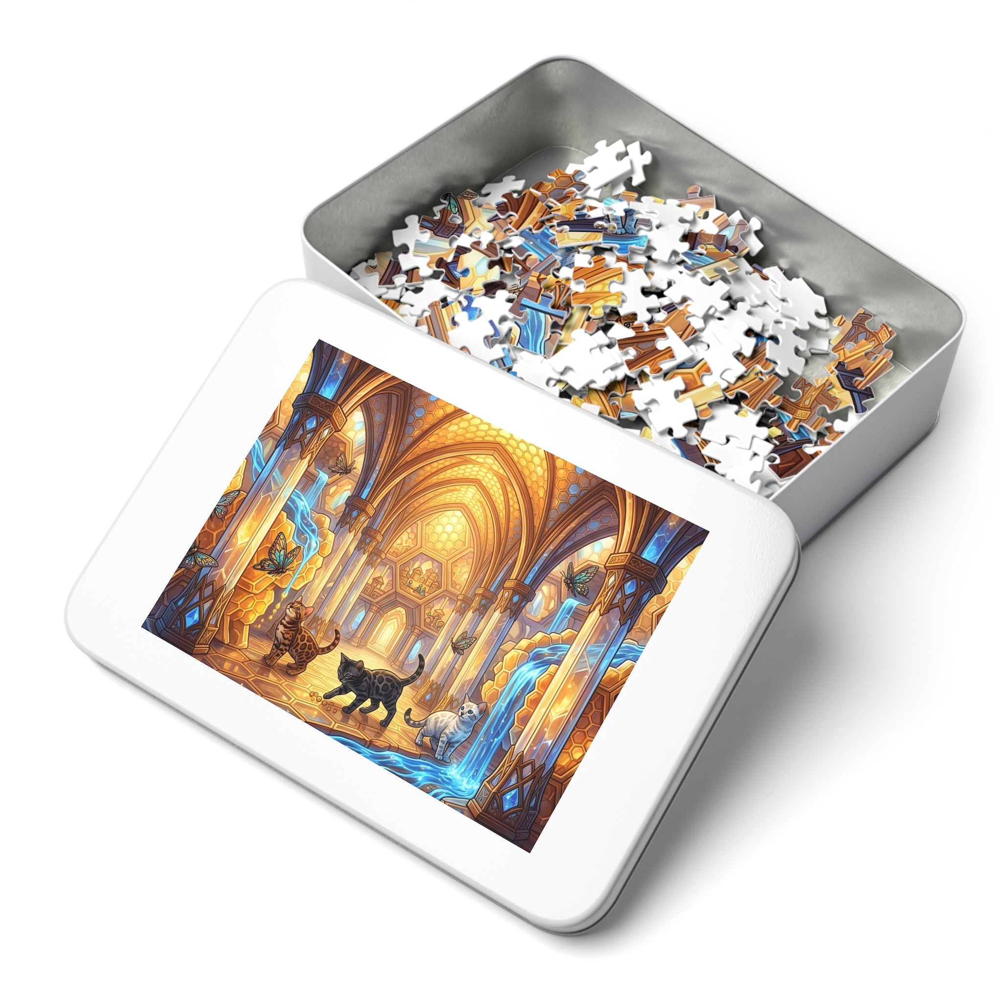 Bengal Kitten Honeycomb Palace Jigsaw Puzzle