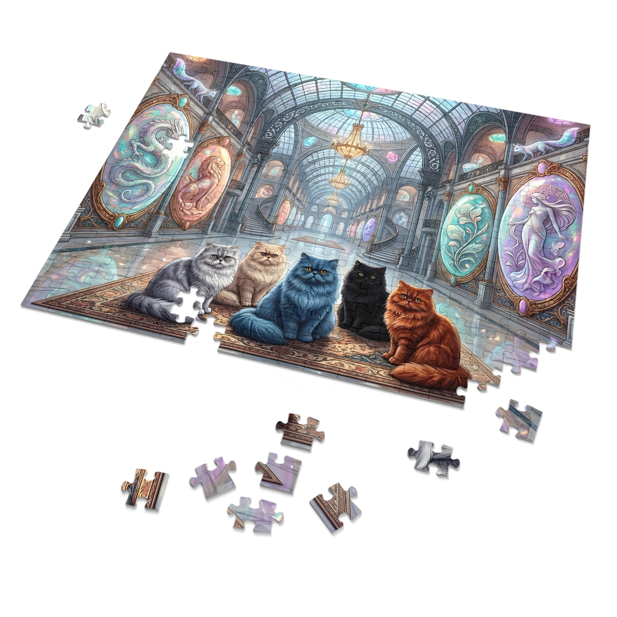 Persian Cat Glass Palace Cameo Gallery Jigsaw Puzzle