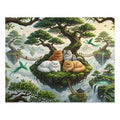 Persian Cat Floating Bonsai Island Sky Garden Jigsaw Puzzle