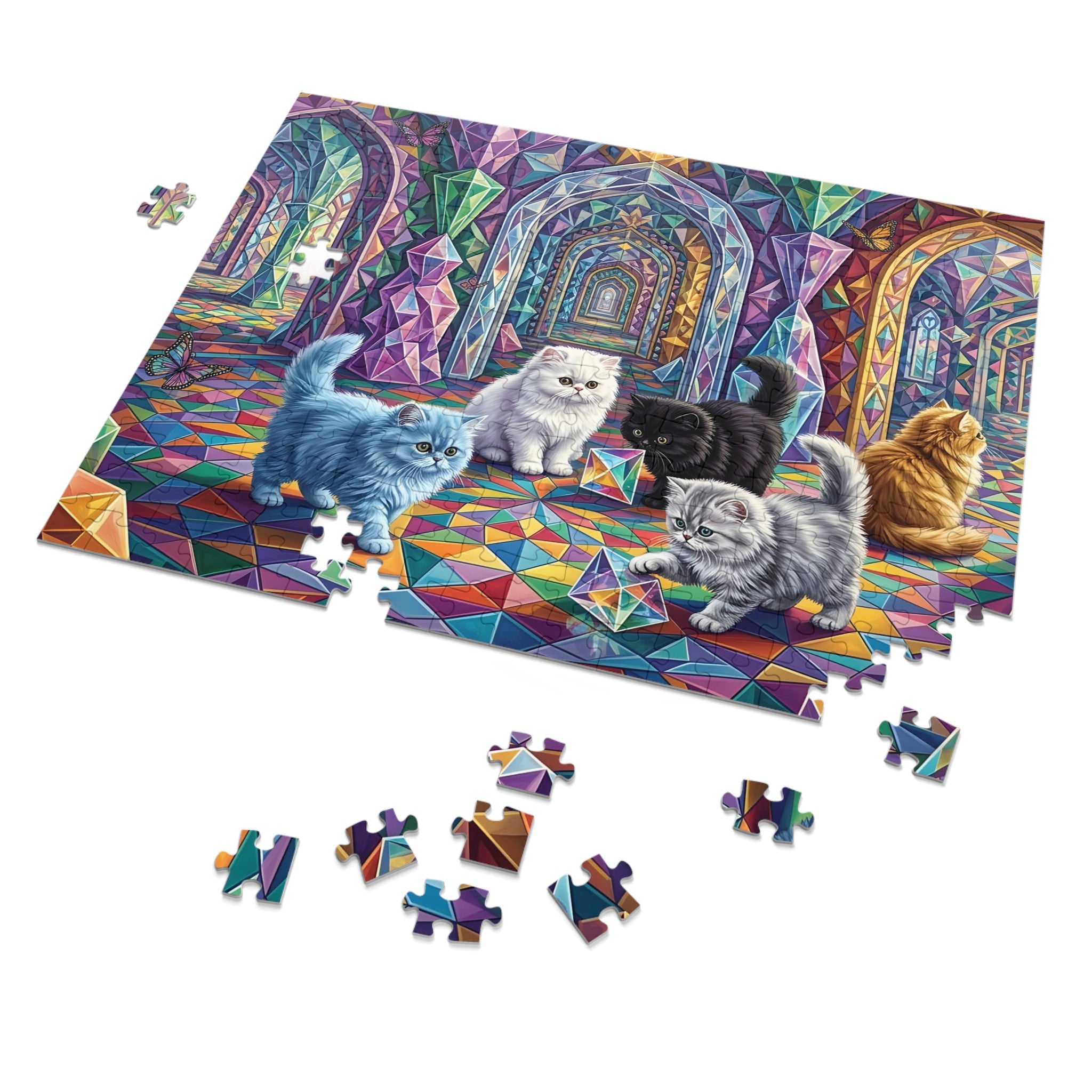 Persian Kitten Crystal Prism Palace Jigsaw Puzzle
